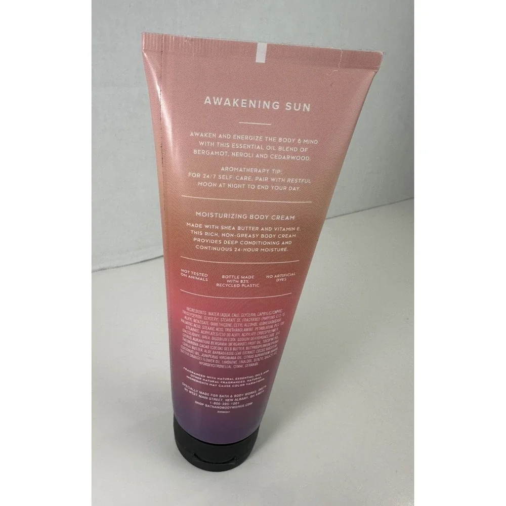 Bath & Body Works Aromatherapy Awakening Sun Moisturizing Body Cream 8 oz New - Picture 5 of 6